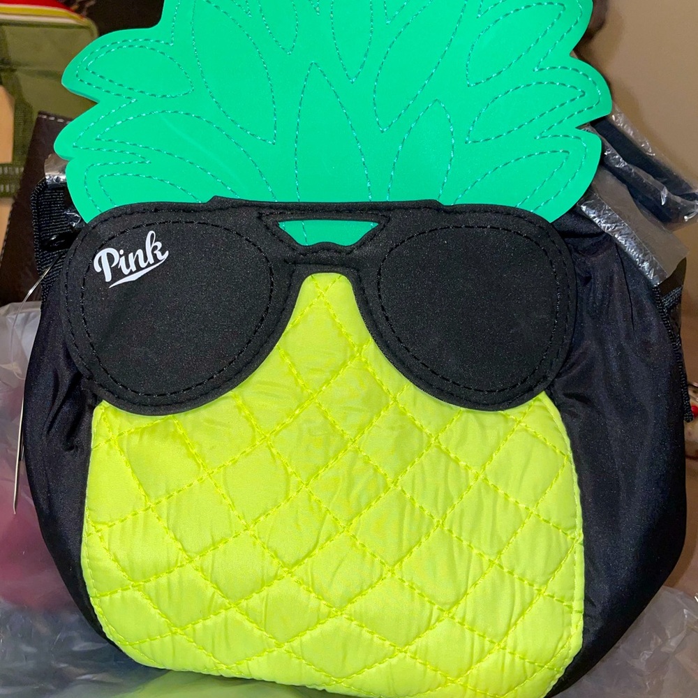 VS Pink pineapple cooler shoulder bag